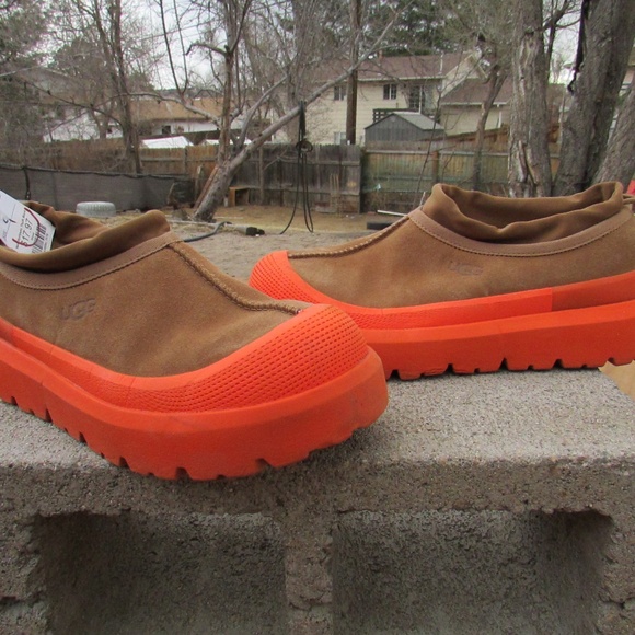 UGG Tasman Weather Hybrid Slipper in the \'Chestnut Orange\' colorway main image 7